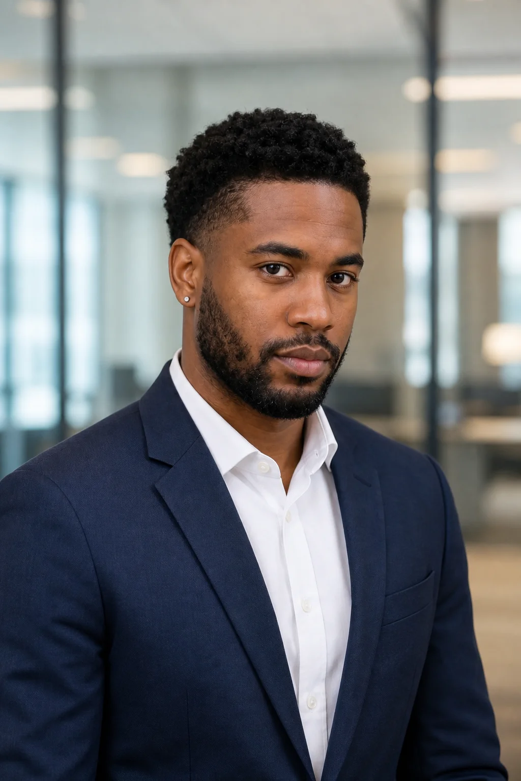 Large AI generated professional headshot preview