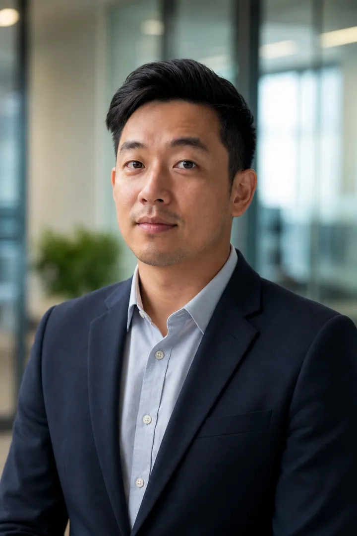 Corporate AI generated professional headshot example 7