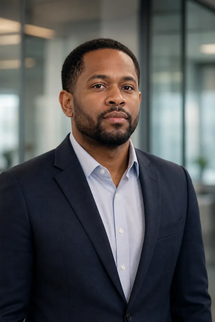 Corporate AI generated professional headshot example 4