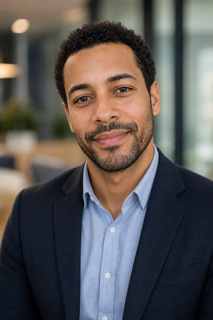 Selfie to headshot AI generated professional headshot example 6