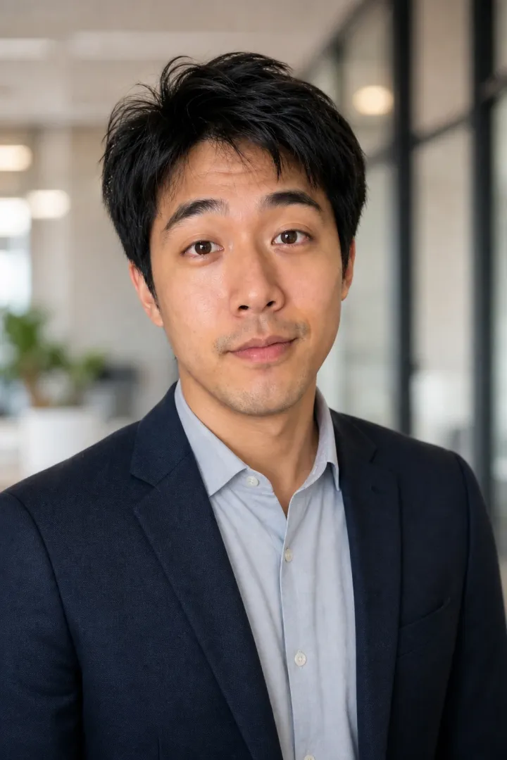 Selfie to headshot AI generated professional headshot example 2